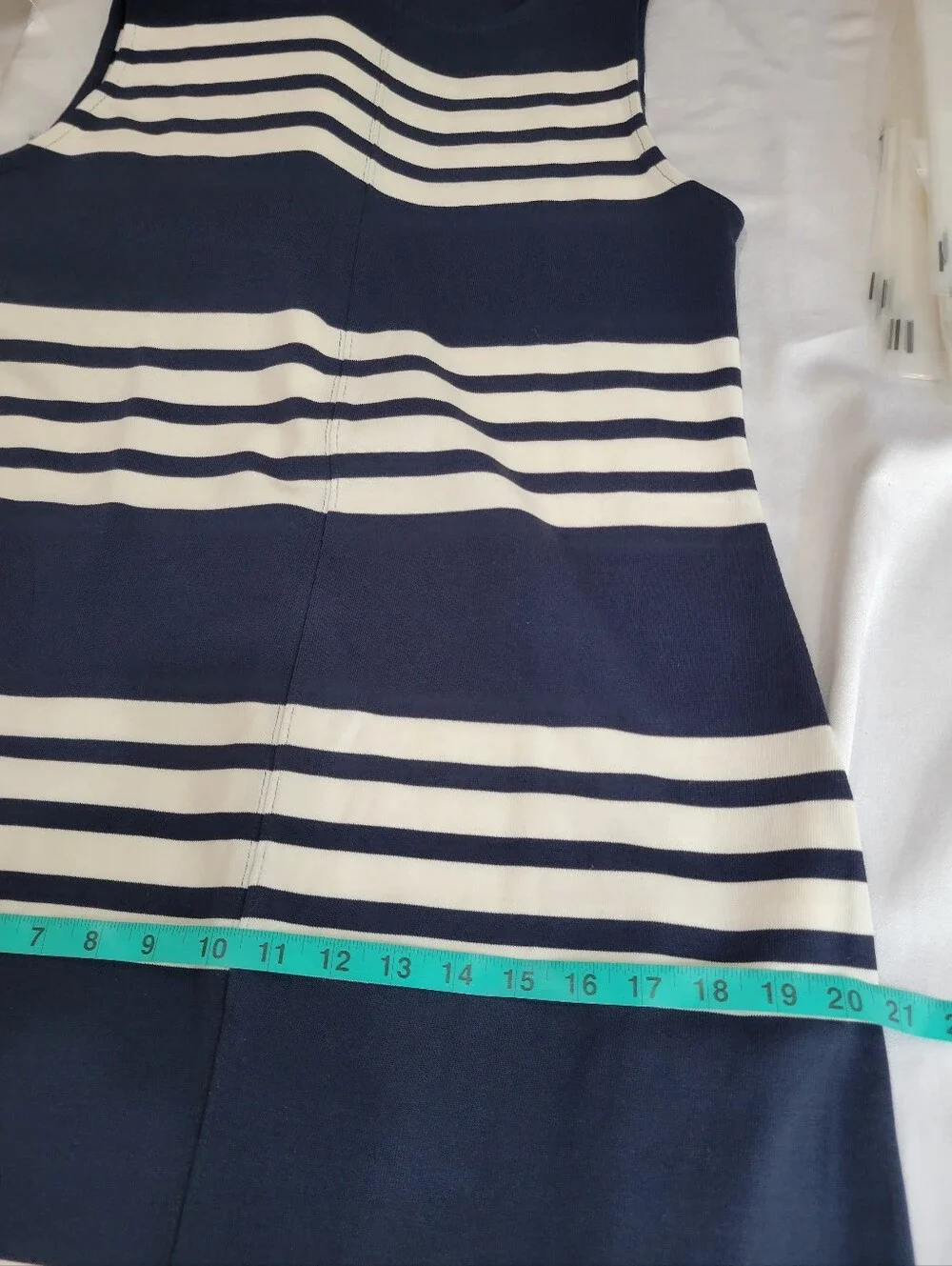 J Crew Midi dress in striped mariner cloth Size M NEW CV652
